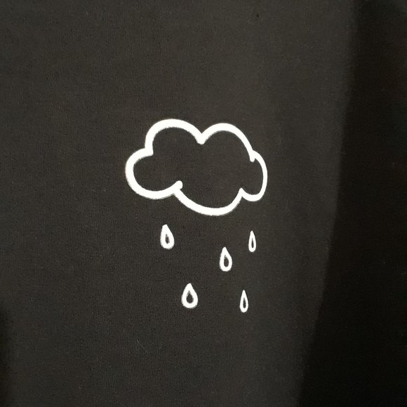 Rain Cloud Print Sweatshirt Black - Picture 5 of 5